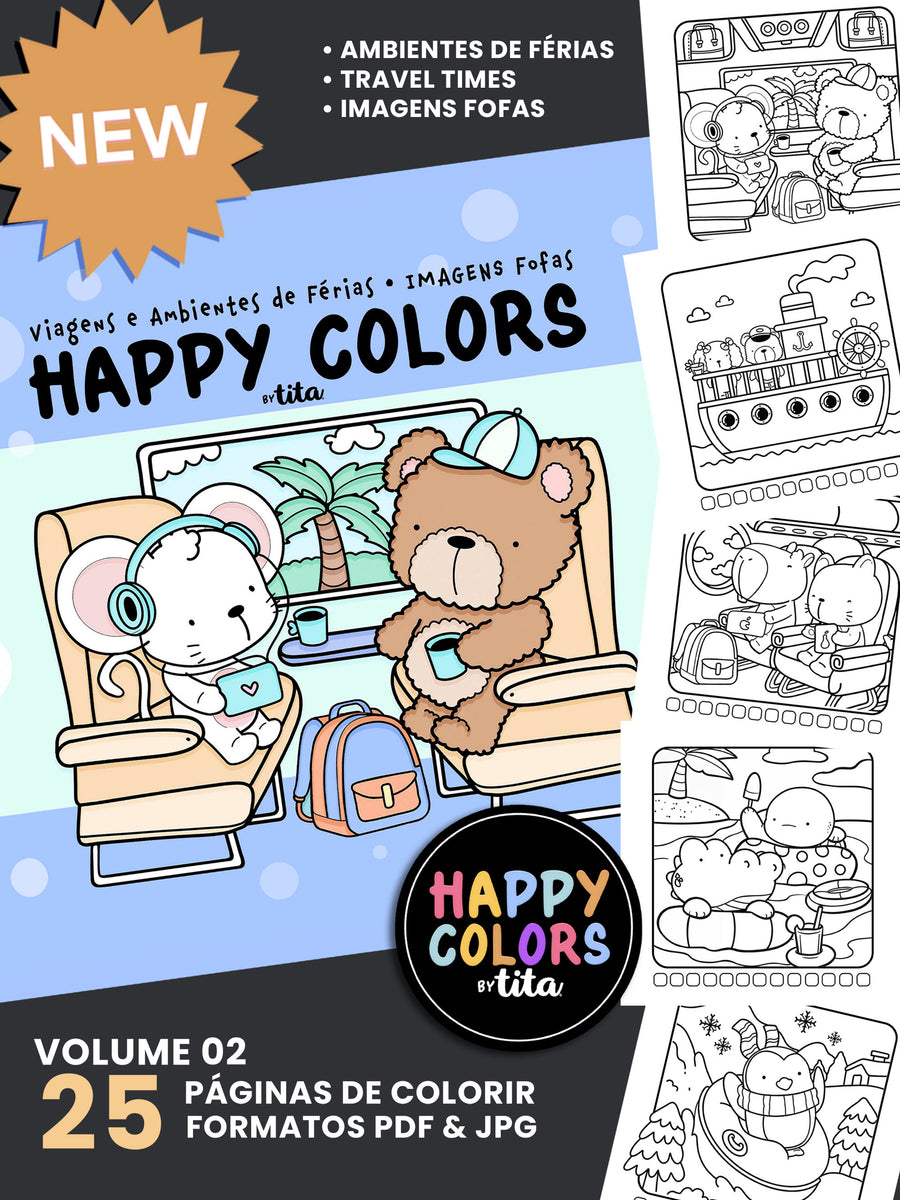 Happy Colors - Combo Volume 1, 2 e 3 – Tita Estúdio Criativo