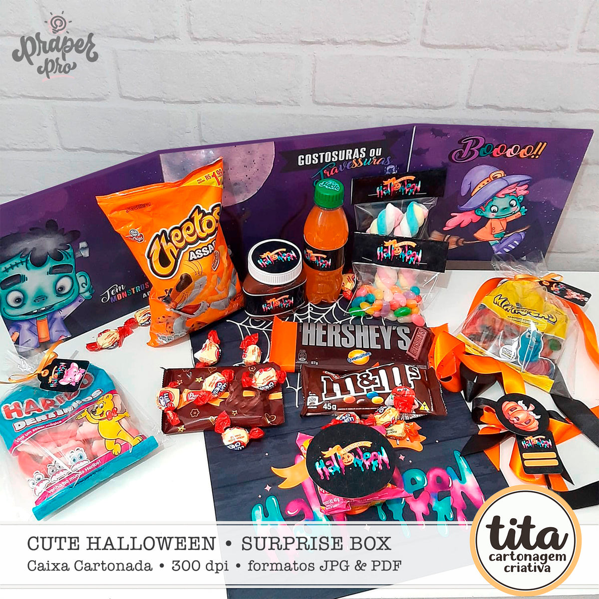 Cute Halloween - Surprise Box Cartonagem – Tita Estúdio Criativo