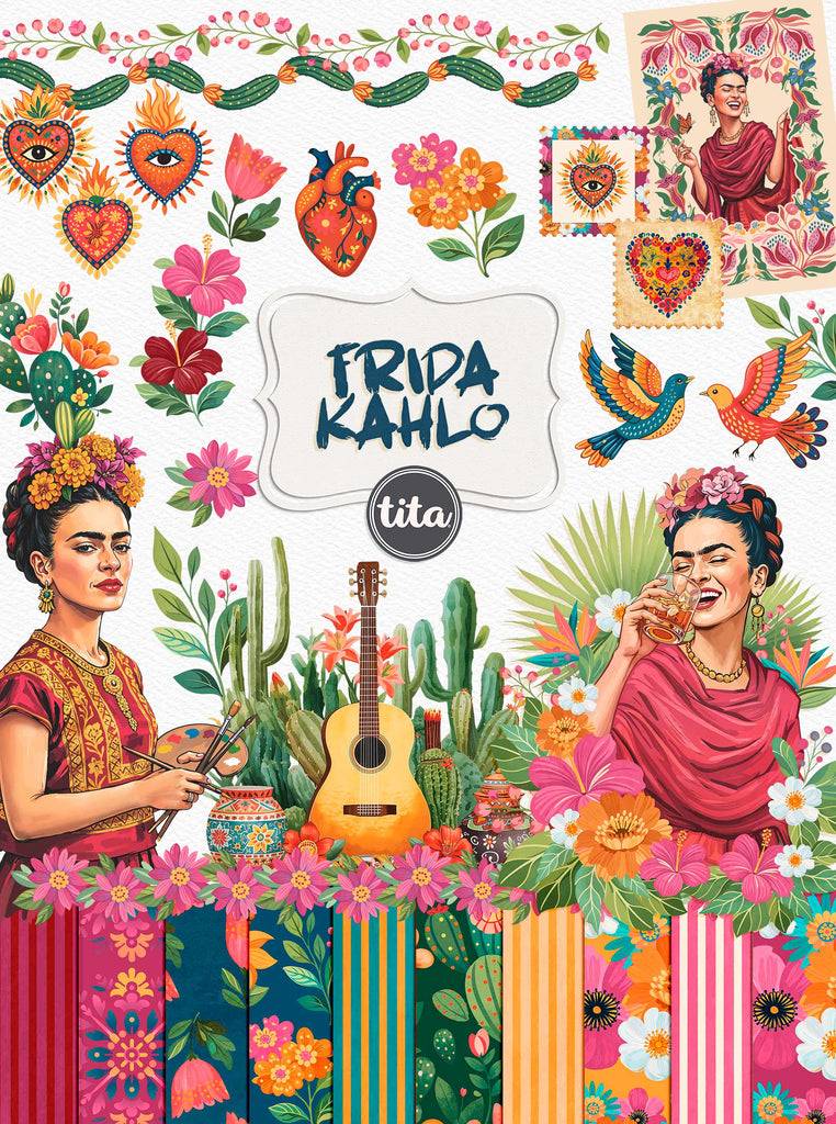 Frida Kahlo - Kit Digital – Tita Estúdio Criativo