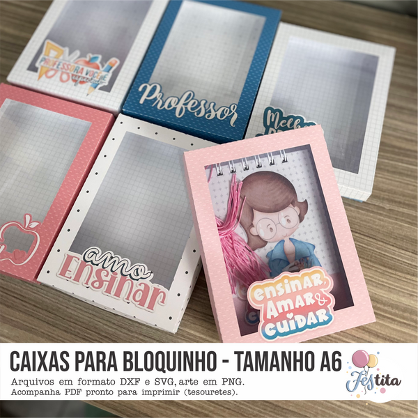 Dia Dos Professores - Caixa Bloquinho A6