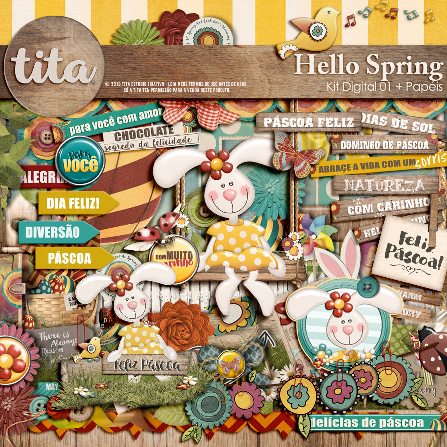 Hello Spring - Kit Digital – Tita Estúdio Criativo